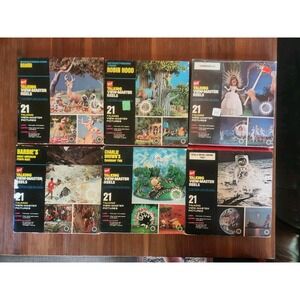 Lot of 6 Vintage Disney GAF Talking ViewMaster Reels [Sealed] Cinderella +5 More